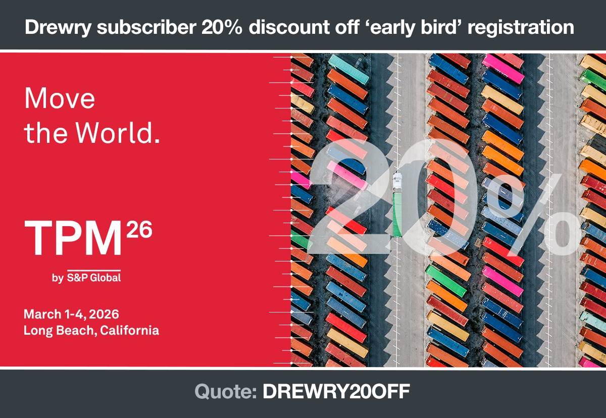 Drewry Exclusive TPM26 Early Bird Discount