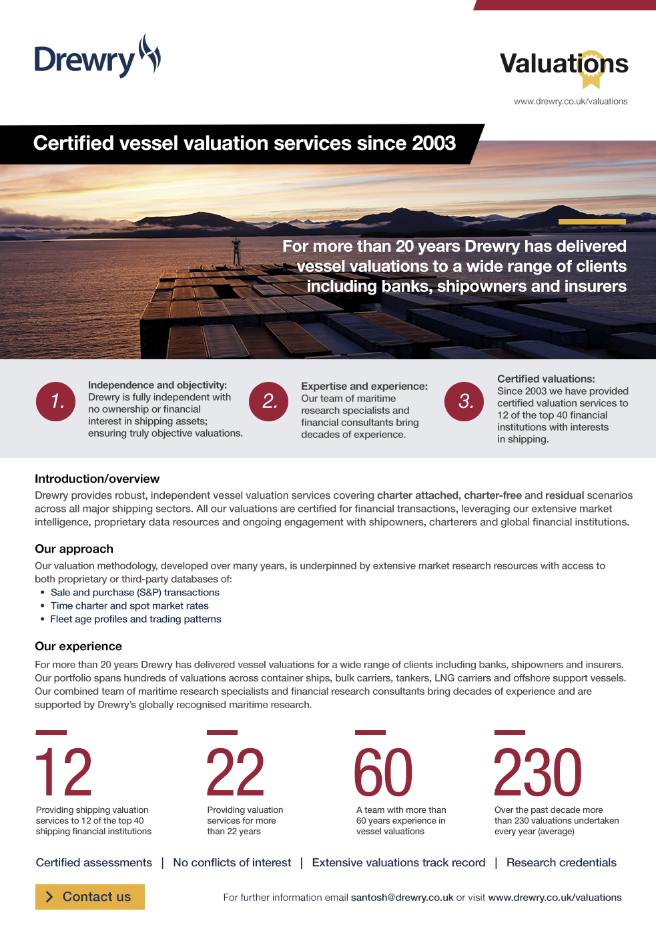 Drewry Valuation Services - Find out more