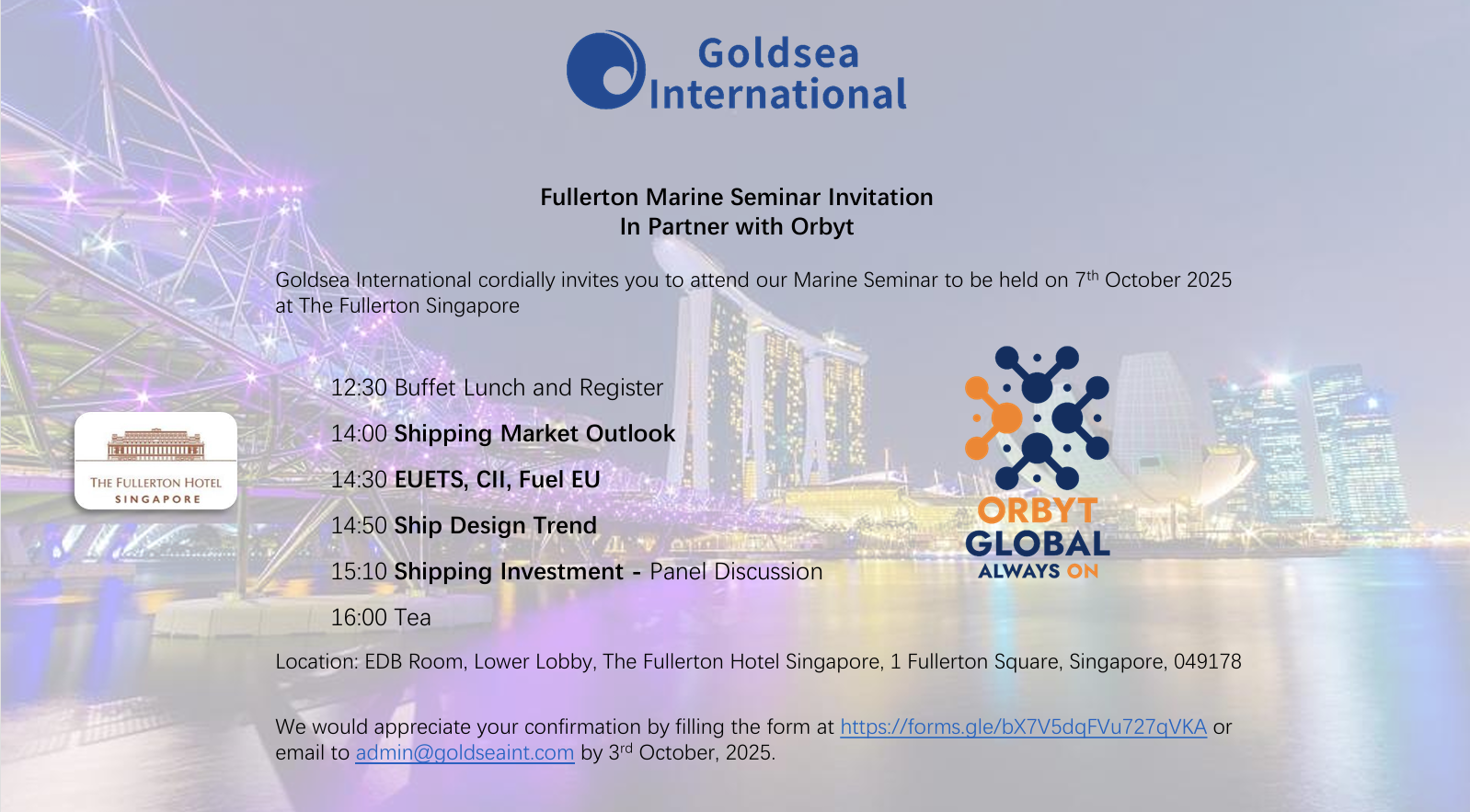 Goldsea Fullerton Marine Seminar